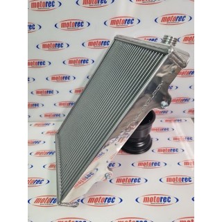 Radiador kart modelo EM-02, fabricado en aluminio pulido
