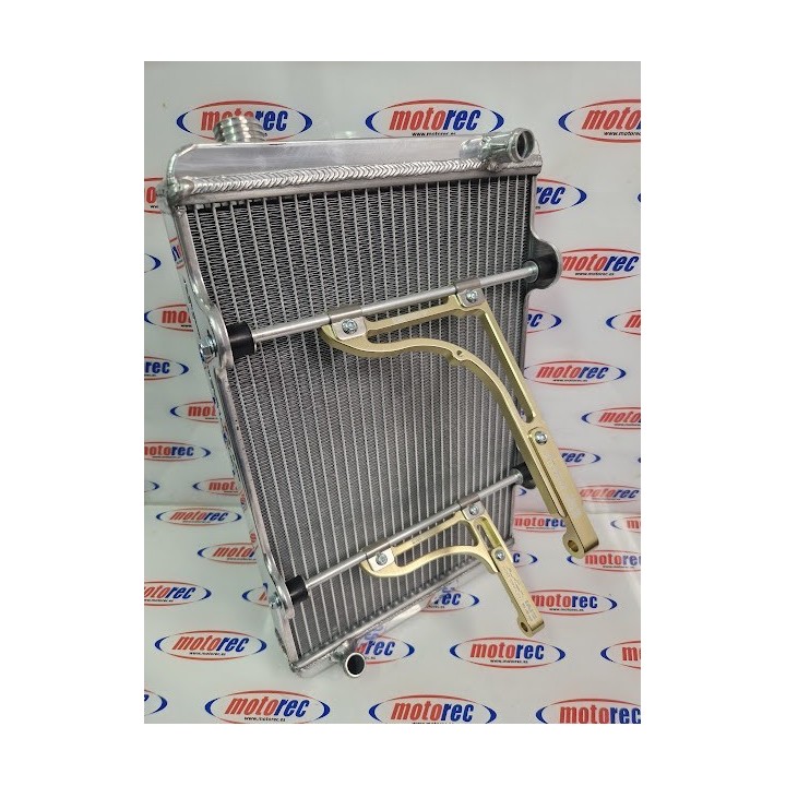 Radiador kart modelo EM-02, fabricado en aluminio pulido