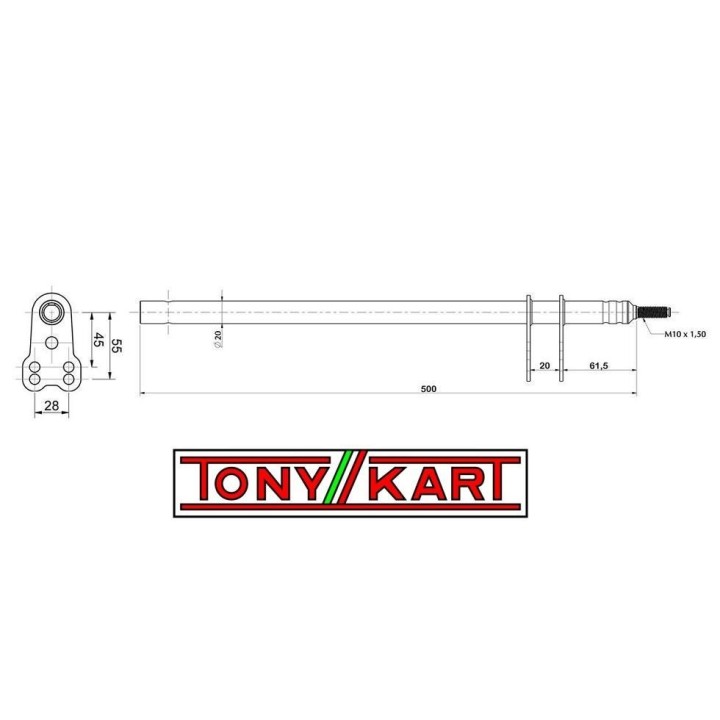 columna direccion tony kart fa kosmic