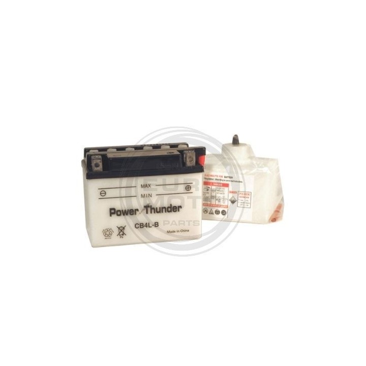 Batería Power Thunder CB4L-B con ácido
