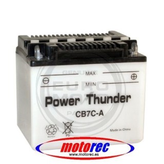 Batería Power Thunder CB7C-A con ácido