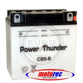 Batería Power Thunder CB9-B con ácido