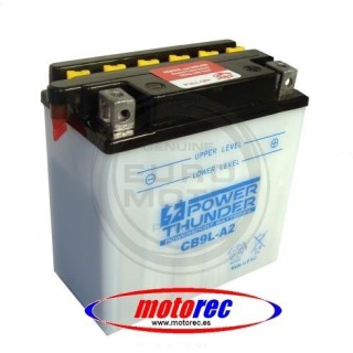 Batería Power Thunder CB9L-A2 con ácido