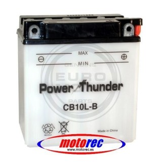 Batería Power Thunder CB10L-B con ácido