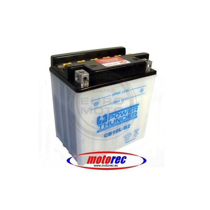 Batería Power Thunder CB10L-B2 con ácido