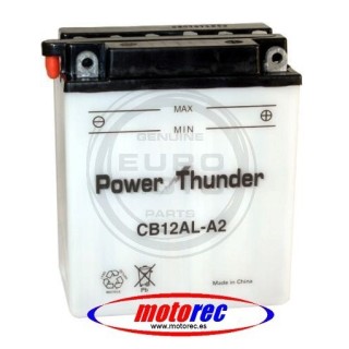 Batería Power Thunder CB12AL-A2 con ácido