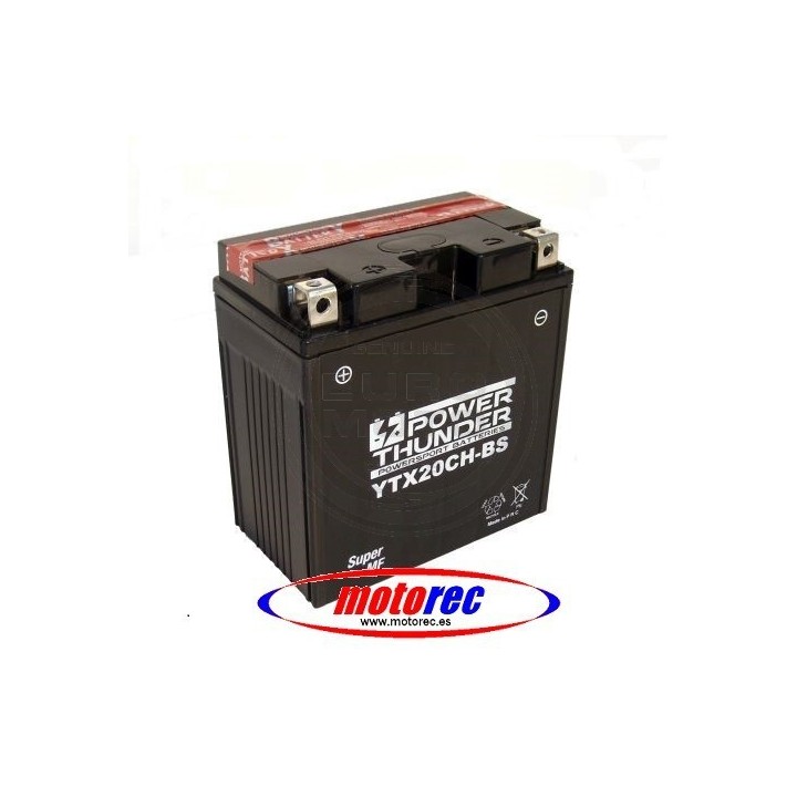 Batería Power Thunder YTX20CH-BS