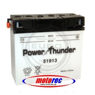 Batería Power Thunder 51913 con ácido