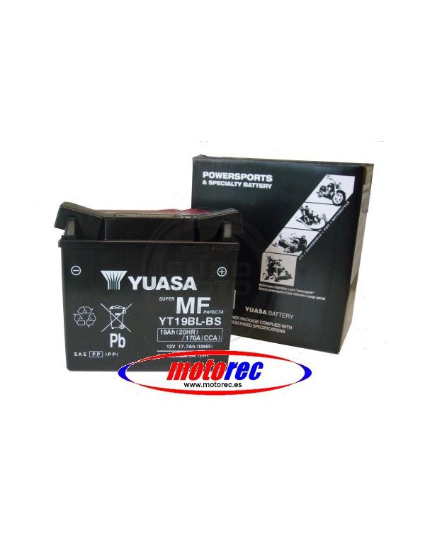 Batería Moto Yuasa YT19BL-BS