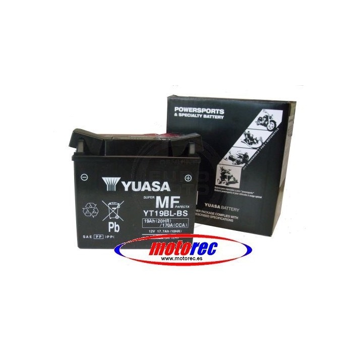 Batería Yuasa YT19BL-BS