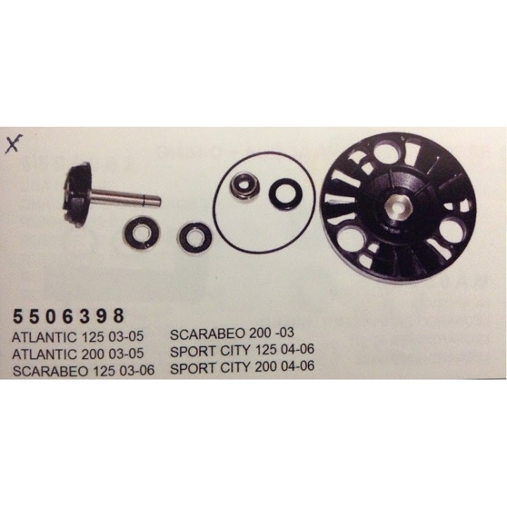 kit bomba agua aprilia gilera piaggio