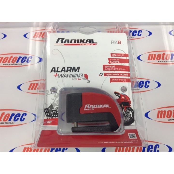 Candado antirrobo radikal alarma