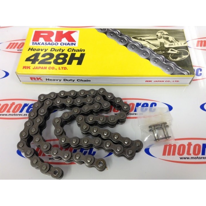 Cadena RK 428H con 60 eslabones negro