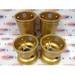 llantas magnesio kart doradas