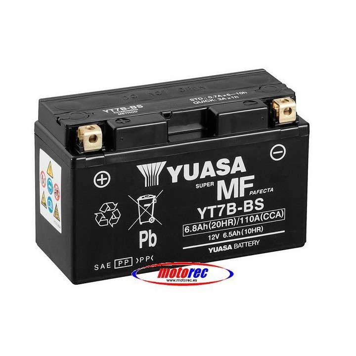 Batería Yuasa YT7B-BS Rotax, Rok, KF