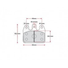 pastillas freno trasero crg