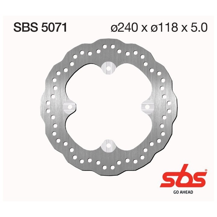 Discos freno SBS TraseroHonda CBF 650, CBF 500
