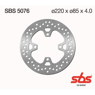 Discos freno SBS Trasero Triumph Street Triple 675