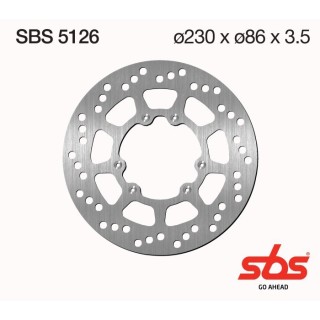 Discos freno SBS Yamaha DT 125, YZ, TT 600