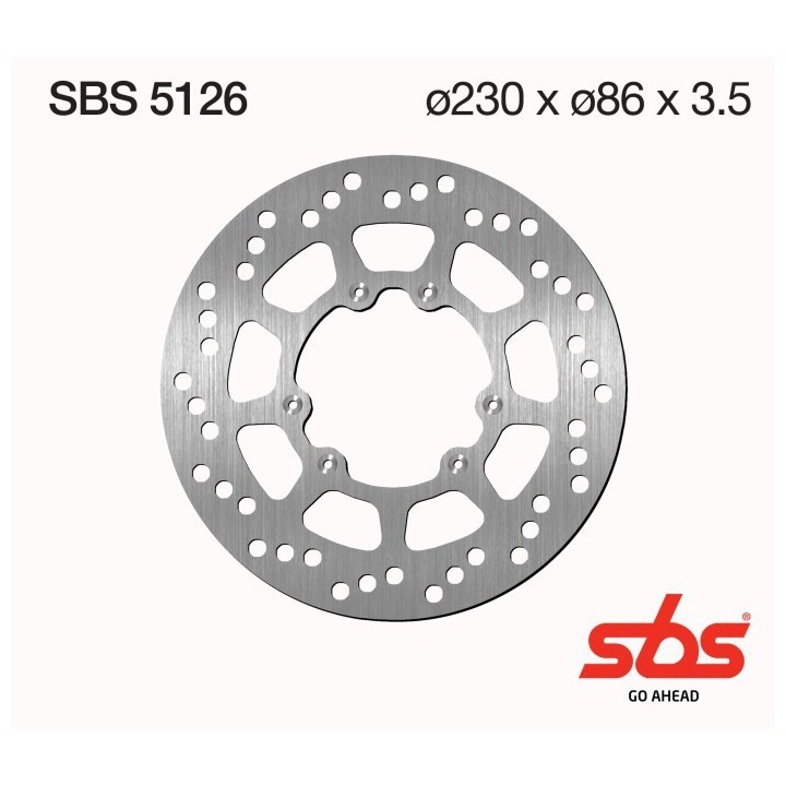 Discos freno SBS Yamaha DT 125, YZ, TT 600