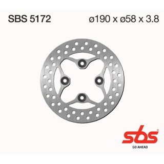 Discos freno SBS Delantero Honda Lead 110