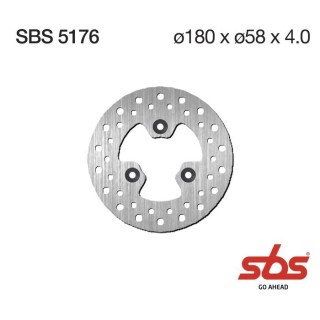 Discos freno SBS Delantero Kymco Agility 4T R12 Euro3 125