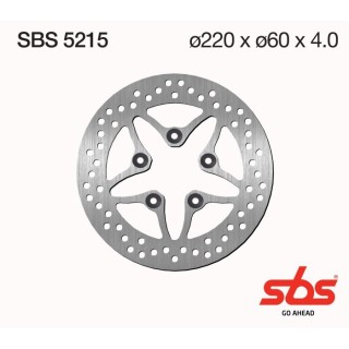 Discos freno SBS Trasero Aprilia Sportcity 125/200/250