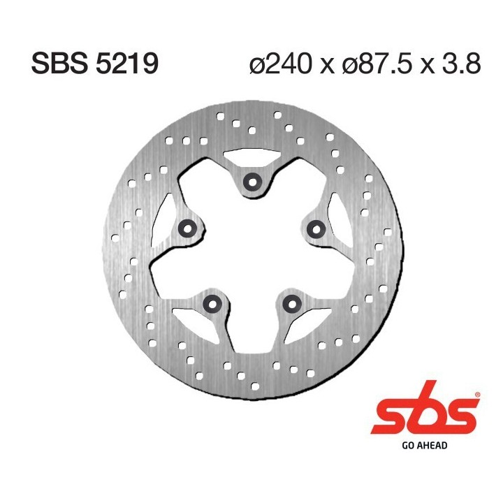 Discos freno SBS Trasero Kymco Agility 4T R12 Euro3 125