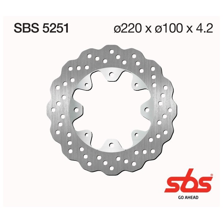Discos freno SBS Trasero Kawasaki ZX6R Ninja