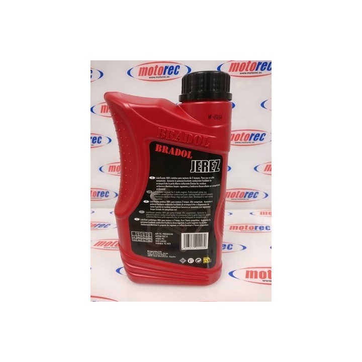 Aceite competicion 2t Bradol jerez, karting, cross, enduro, trial.
