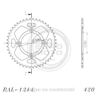 Corona Aluminio Moto