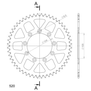 Corona Aluminio Moto