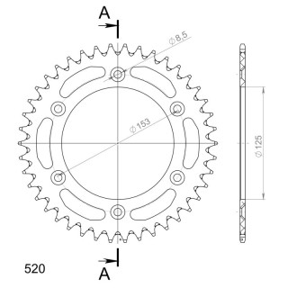 Corona Aluminio Moto