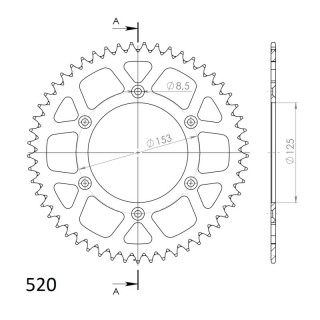 Corona Aluminio Moto