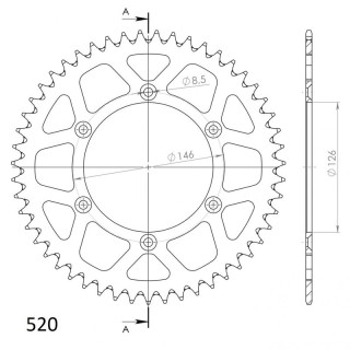 Corona Aluminio Moto