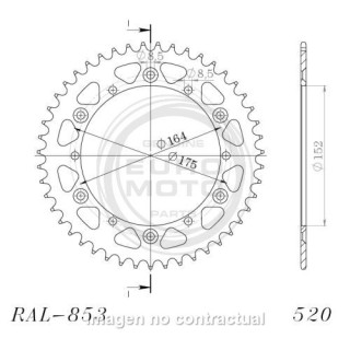 Corona Aluminio Moto