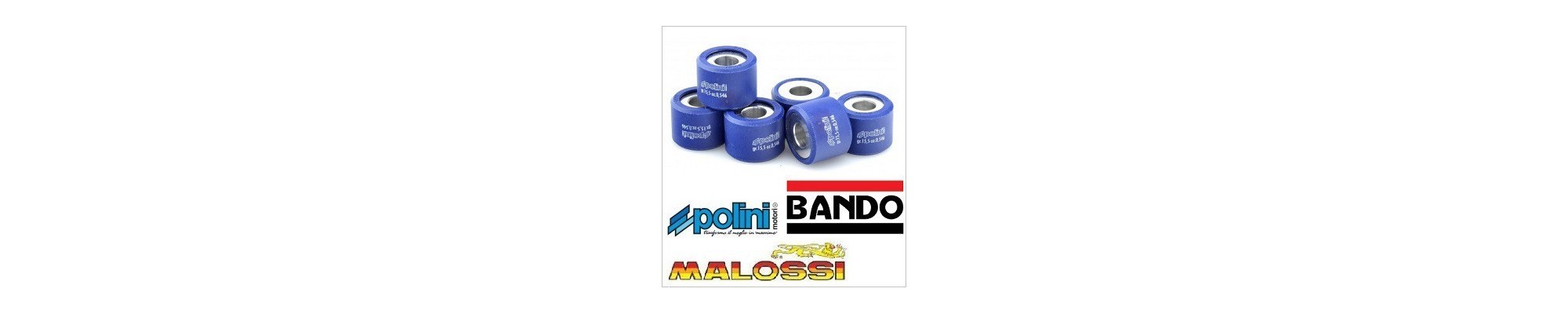 rodillos variador, guias, malossi,polini,bando,honda,yamaha,kymco,sym